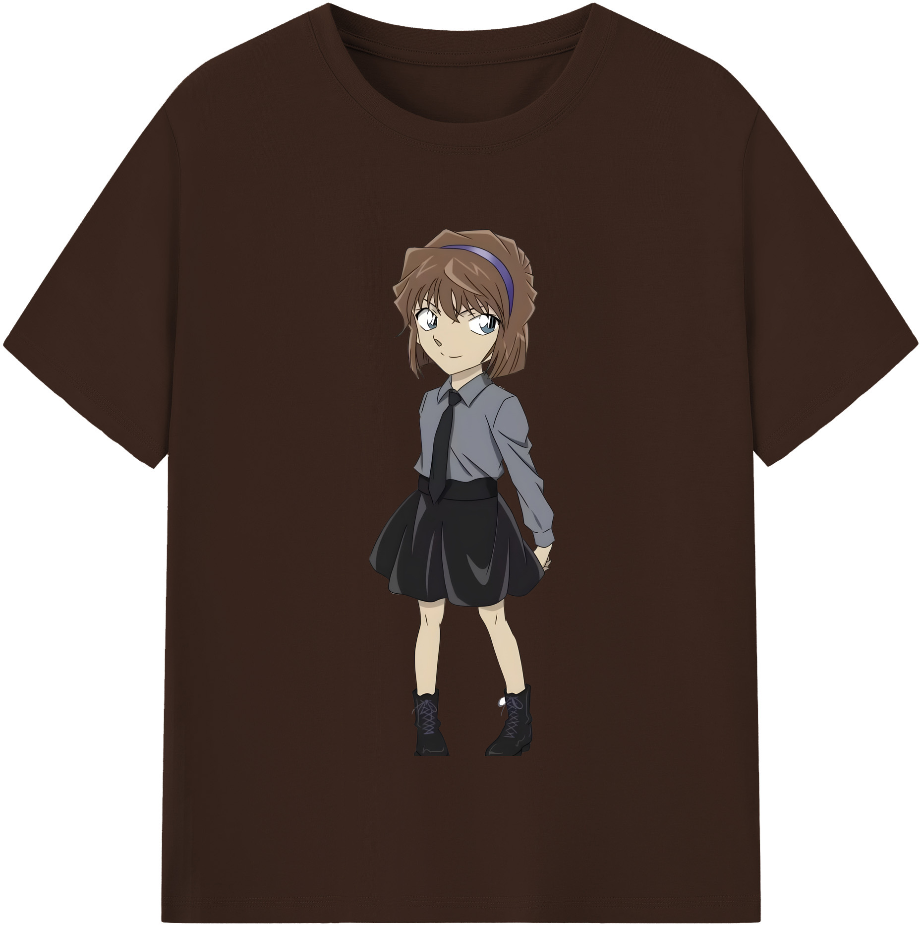 （画像用） 名探偵コナン 灰原 哀 はいばら あい Detective Conan Anita Hailey、Vi Graythorn Haibara Ai 綿100％半袖Tシャツ（フロントプリント）