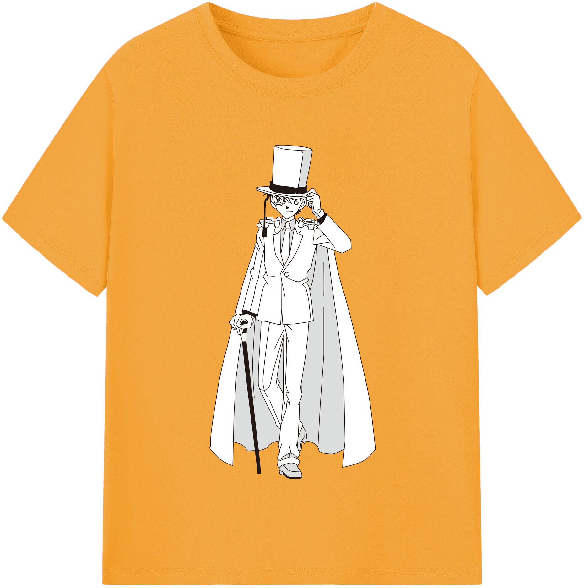 （画像用） 名探偵コナン くろば かいと Detective Conan Kuroba Kaito 綿100％半袖Tシャツ（フロントプリント）