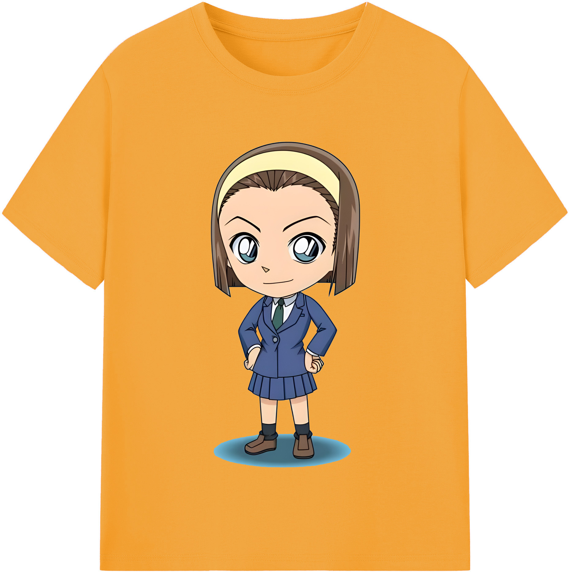 （画像用） 名探偵コナン 吉田 歩美 よしだ あゆみ Detective Conan my Yeager 綿100％半袖Tシャツ（フロントプリント）