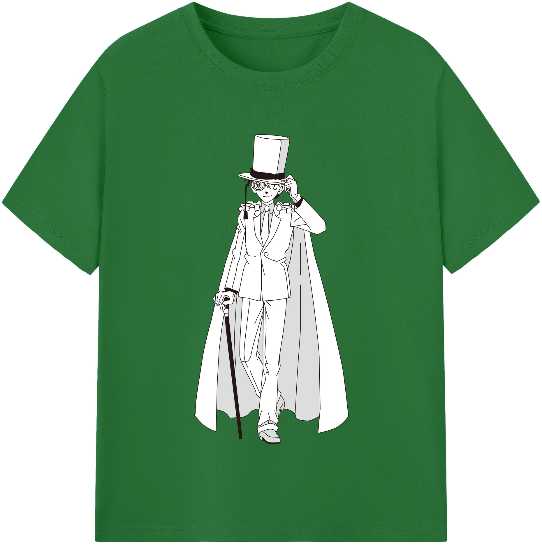（画像用） 名探偵コナン くろば かいと Detective Conan Kuroba Kaito 綿100％半袖Tシャツ（フロントプリント）