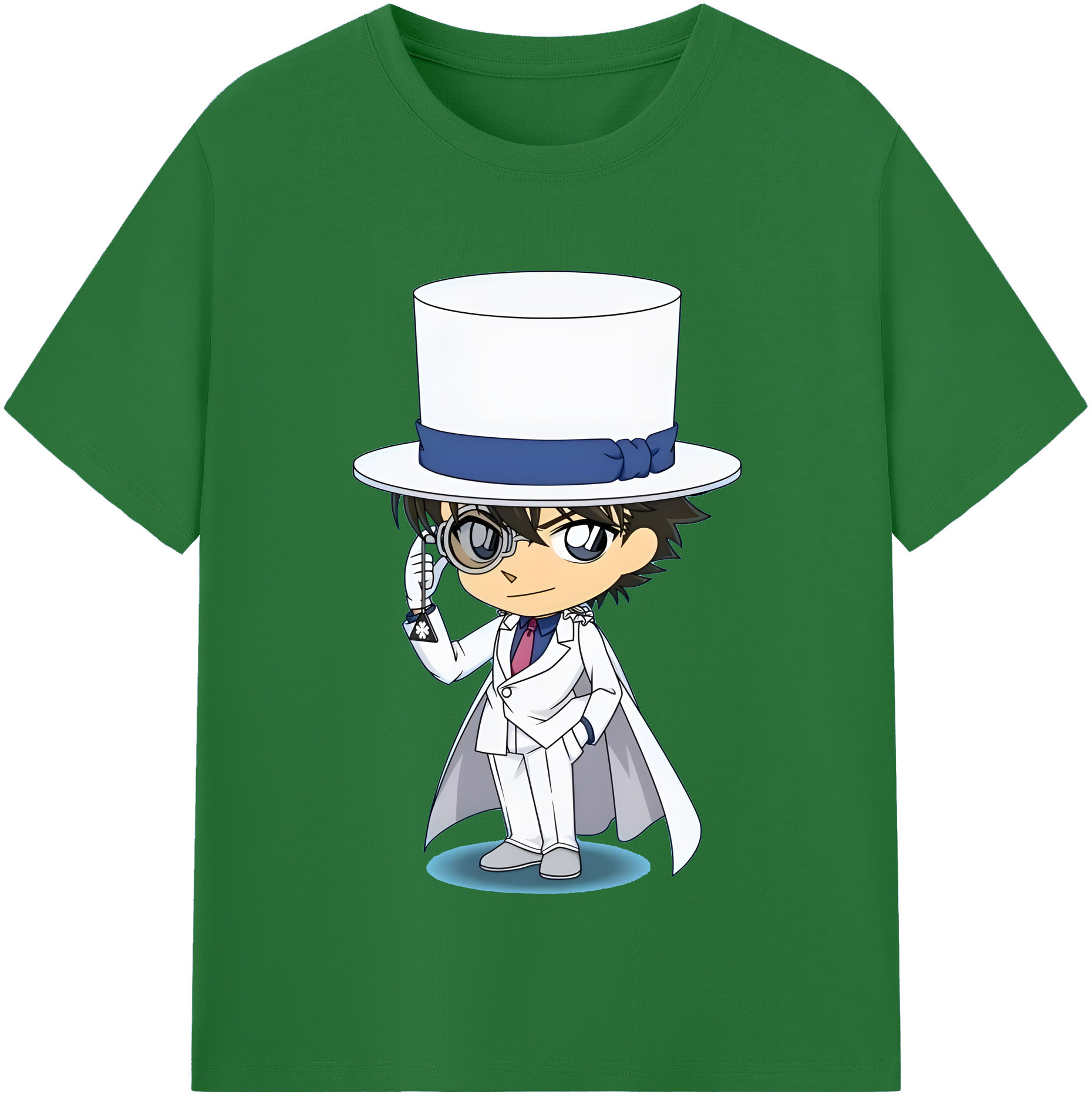 （画像用） 名探偵コナン くろば かいと Detective Conan Kuroba Kaito 綿100％半袖Tシャツ（フロントプリント）