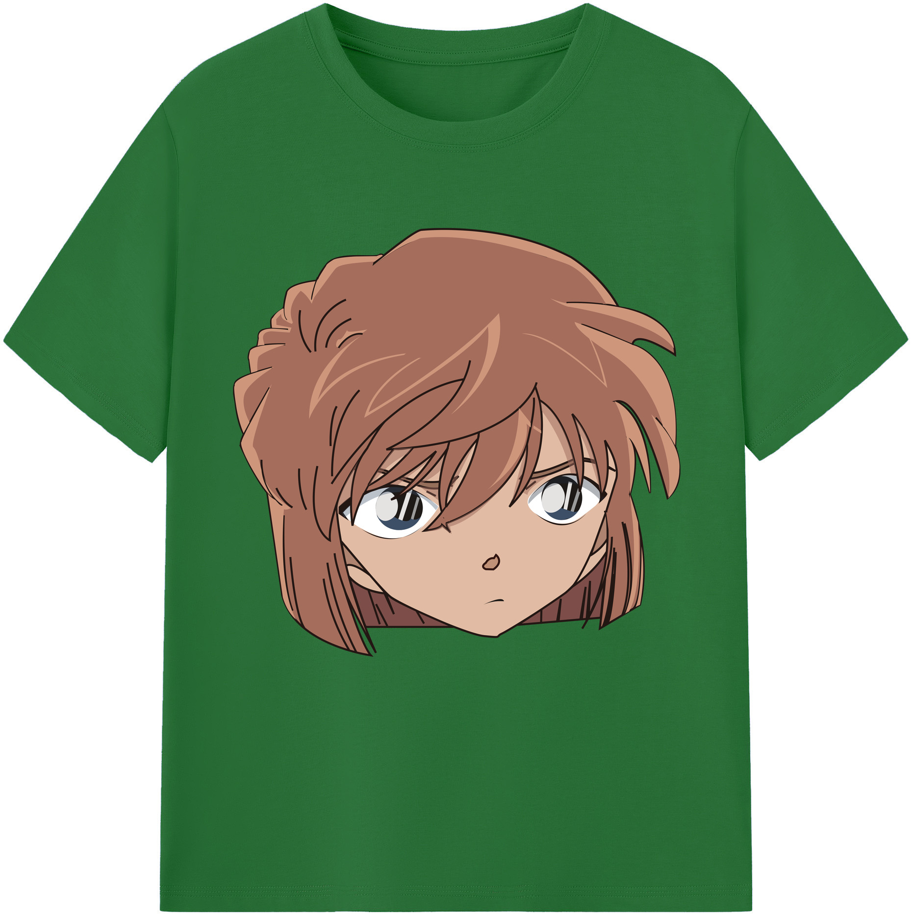 （画像用） 名探偵コナン 灰原 哀 はいばら あい Detective Conan Anita Hailey、Vi Graythorn Haibara Ai 綿100％半袖Tシャツ（フロントプリント）