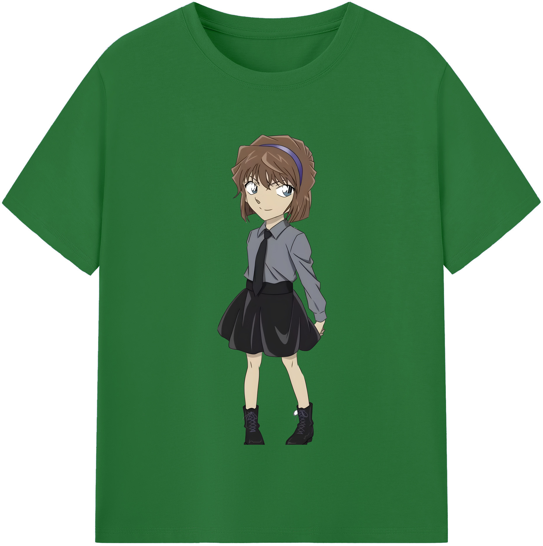 （画像用） 名探偵コナン 灰原 哀 はいばら あい Detective Conan Anita Hailey、Vi Graythorn Haibara Ai 綿100％半袖Tシャツ（フロントプリント）