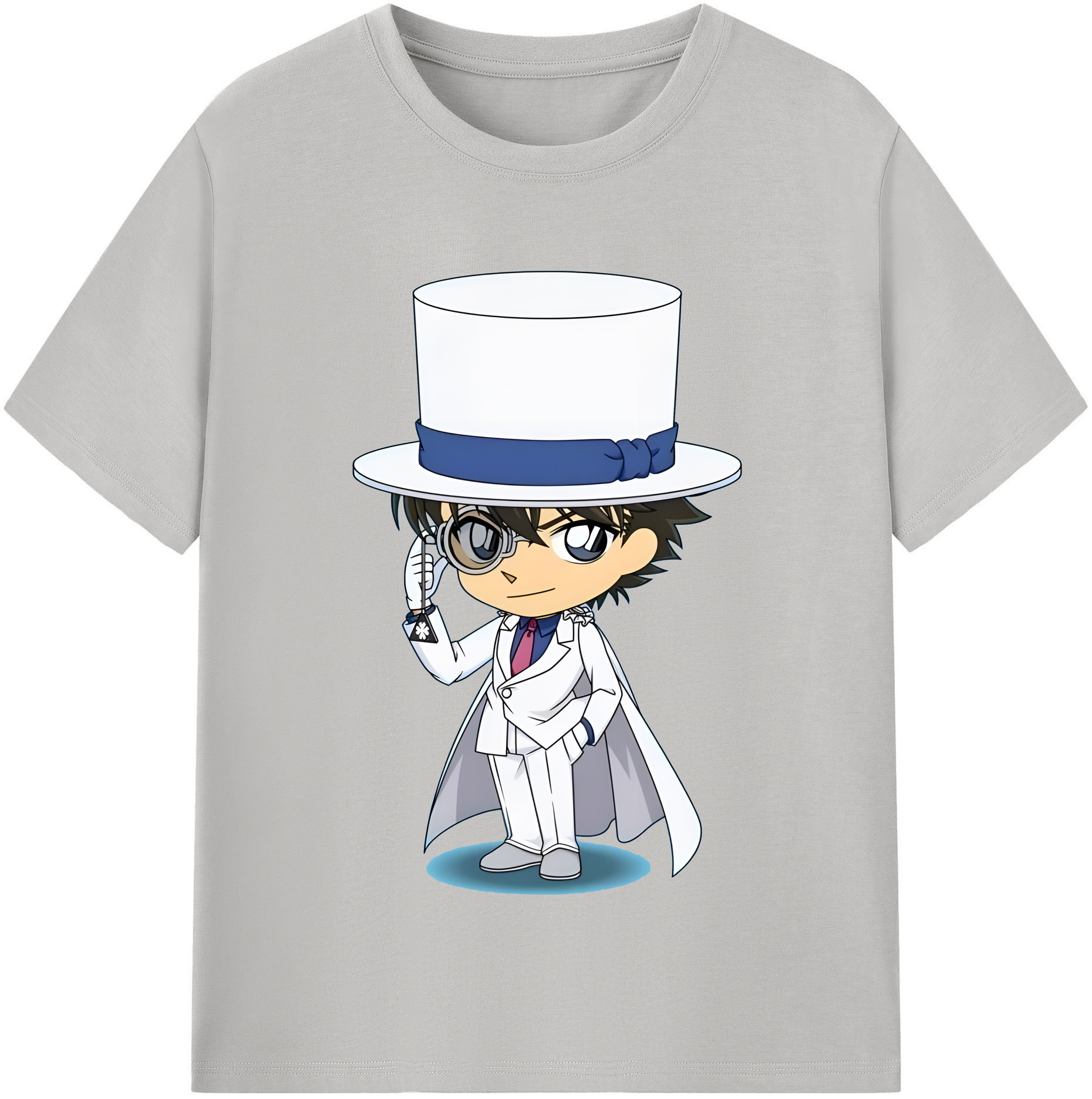 （画像用） 名探偵コナン くろば かいと Detective Conan Kuroba Kaito 綿100％半袖Tシャツ（フロントプリント）