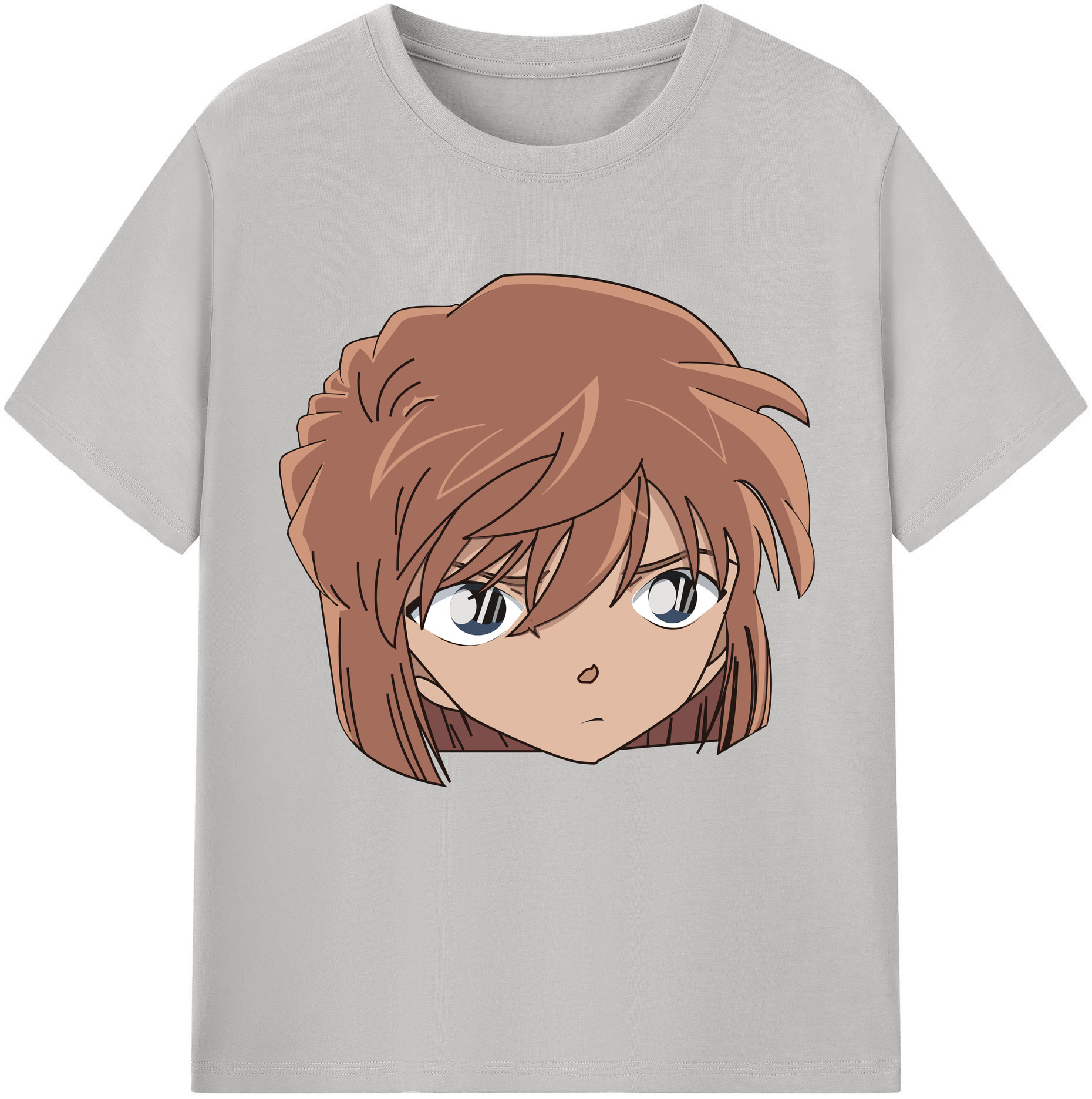 （画像用） 名探偵コナン 灰原 哀 はいばら あい Detective Conan Anita Hailey、Vi Graythorn Haibara Ai 綿100％半袖Tシャツ（フロントプリント）