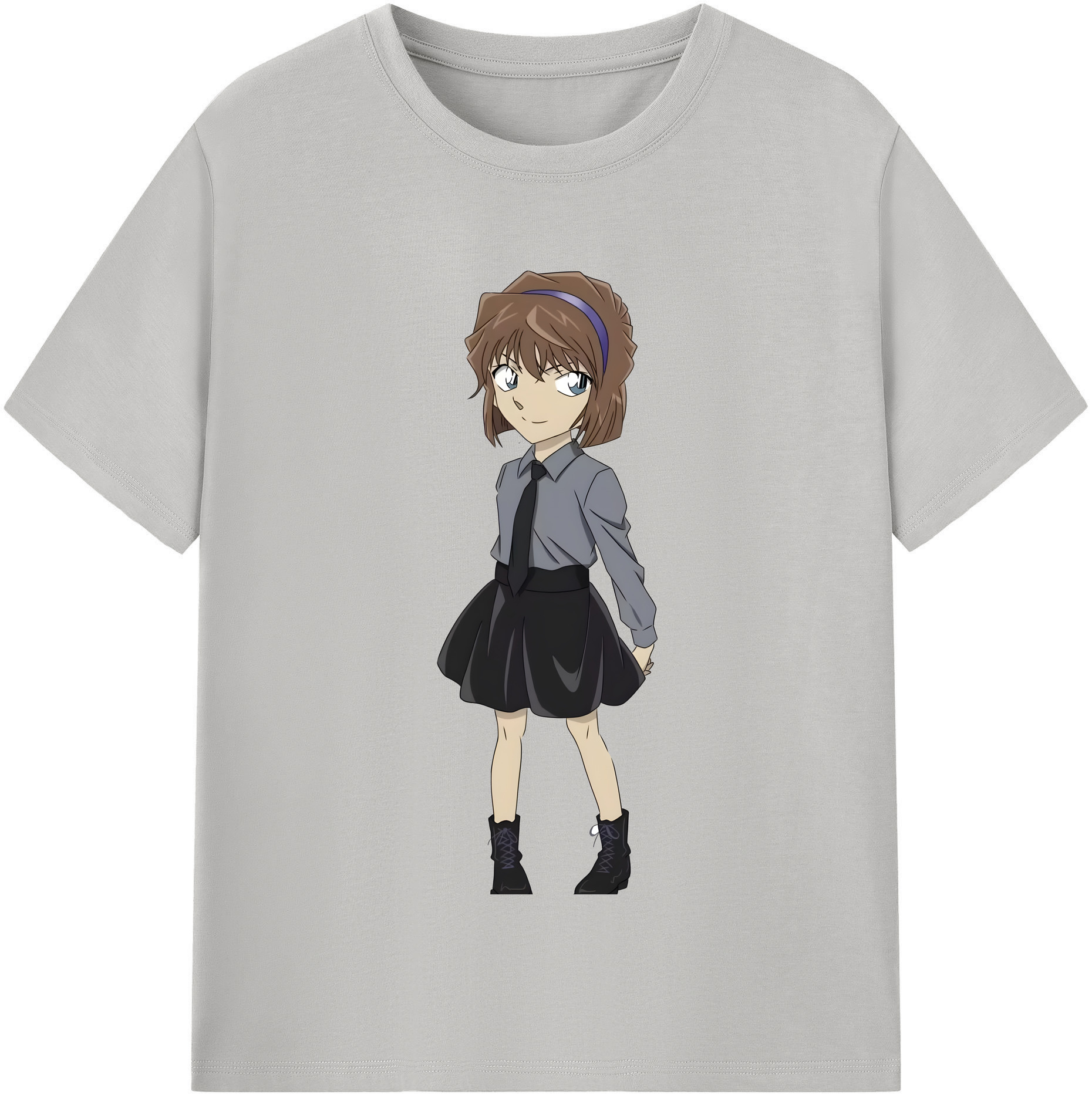 （画像用） 名探偵コナン 灰原 哀 はいばら あい Detective Conan Anita Hailey、Vi Graythorn Haibara Ai 綿100％半袖Tシャツ（フロントプリント）
