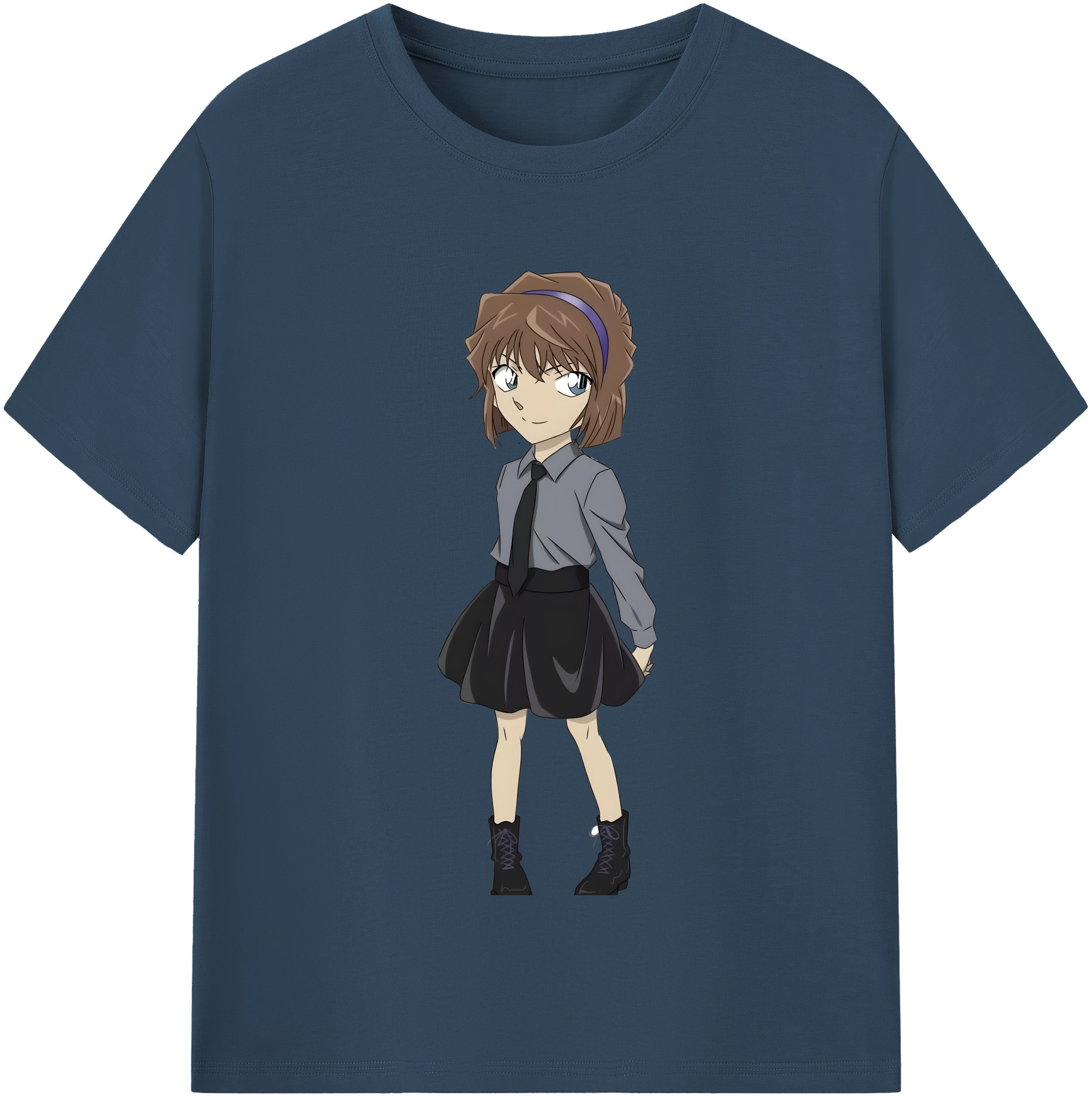 （画像用） 名探偵コナン 灰原 哀 はいばら あい Detective Conan Anita Hailey、Vi Graythorn Haibara Ai 綿100％半袖Tシャツ（フロントプリント）