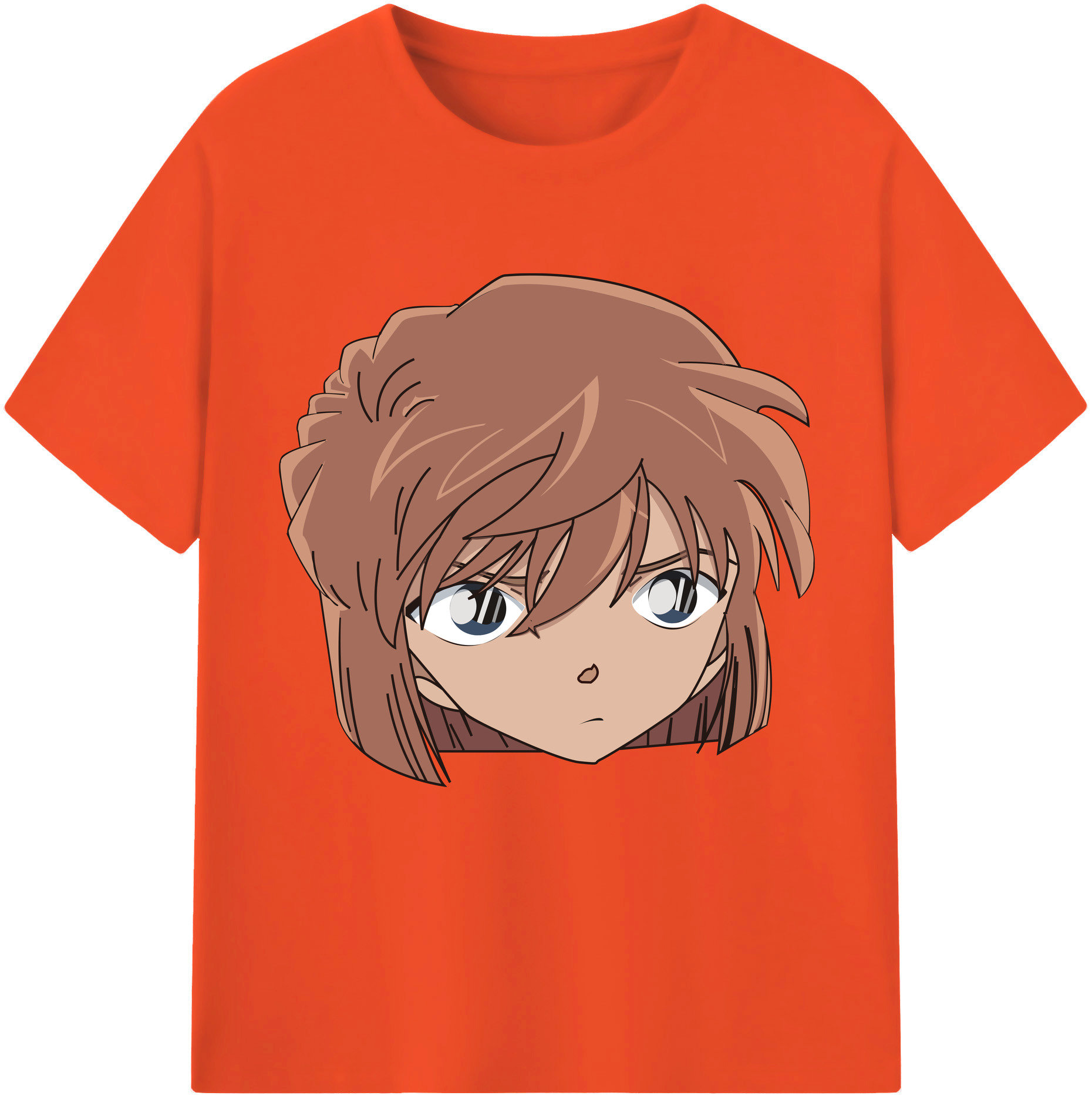 （画像用） 名探偵コナン 灰原 哀 はいばら あい Detective Conan Anita Hailey、Vi Graythorn Haibara Ai 綿100％半袖Tシャツ（フロントプリント）