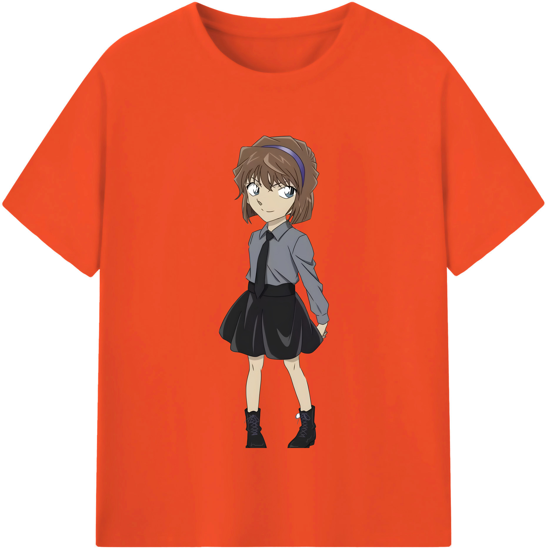 （画像用） 名探偵コナン 灰原 哀 はいばら あい Detective Conan Anita Hailey、Vi Graythorn Haibara Ai 綿100％半袖Tシャツ（フロントプリント）
