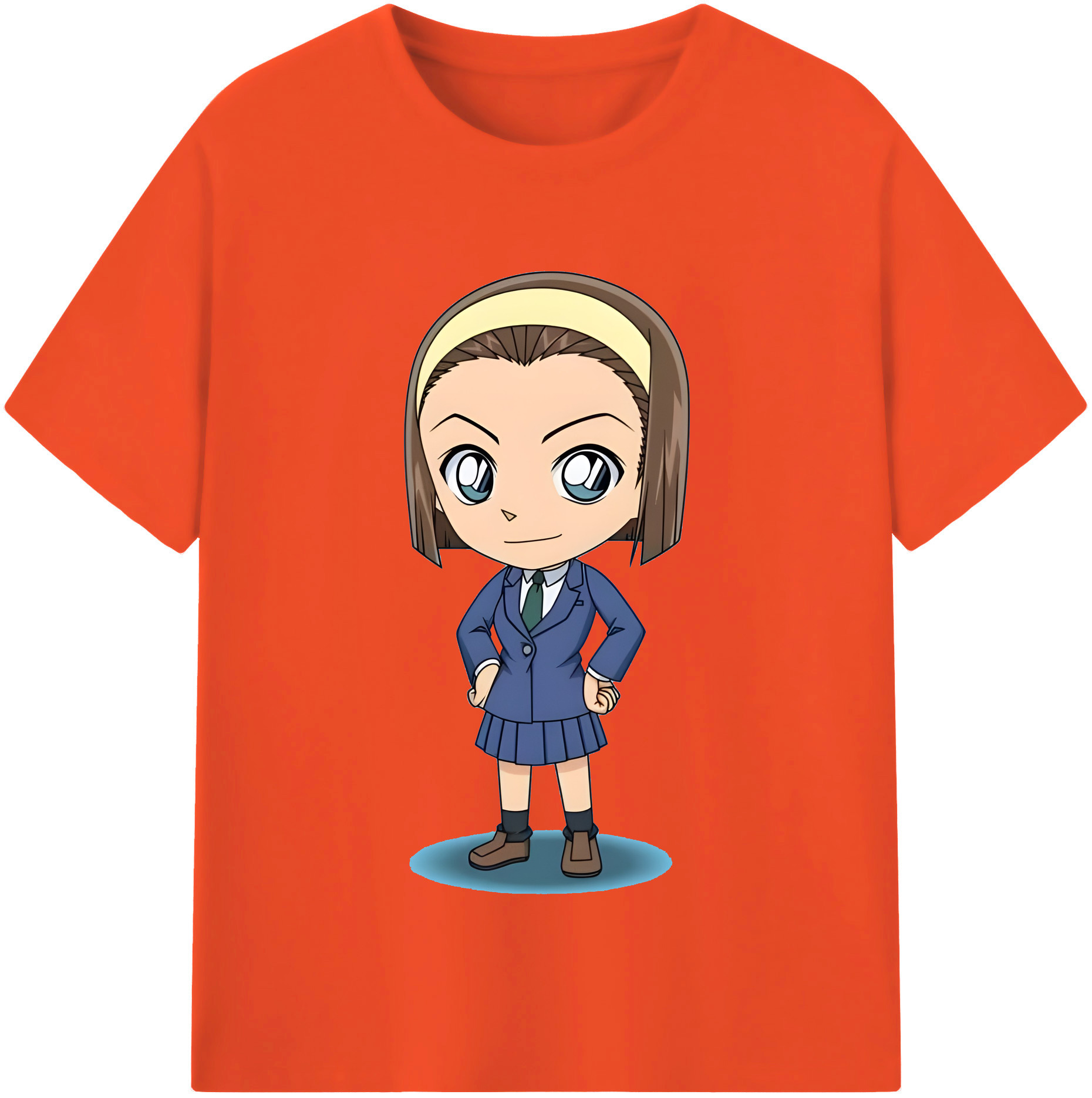 （画像用） 名探偵コナン 吉田 歩美 よしだ あゆみ Detective Conan my Yeager 綿100％半袖Tシャツ（フロントプリント）