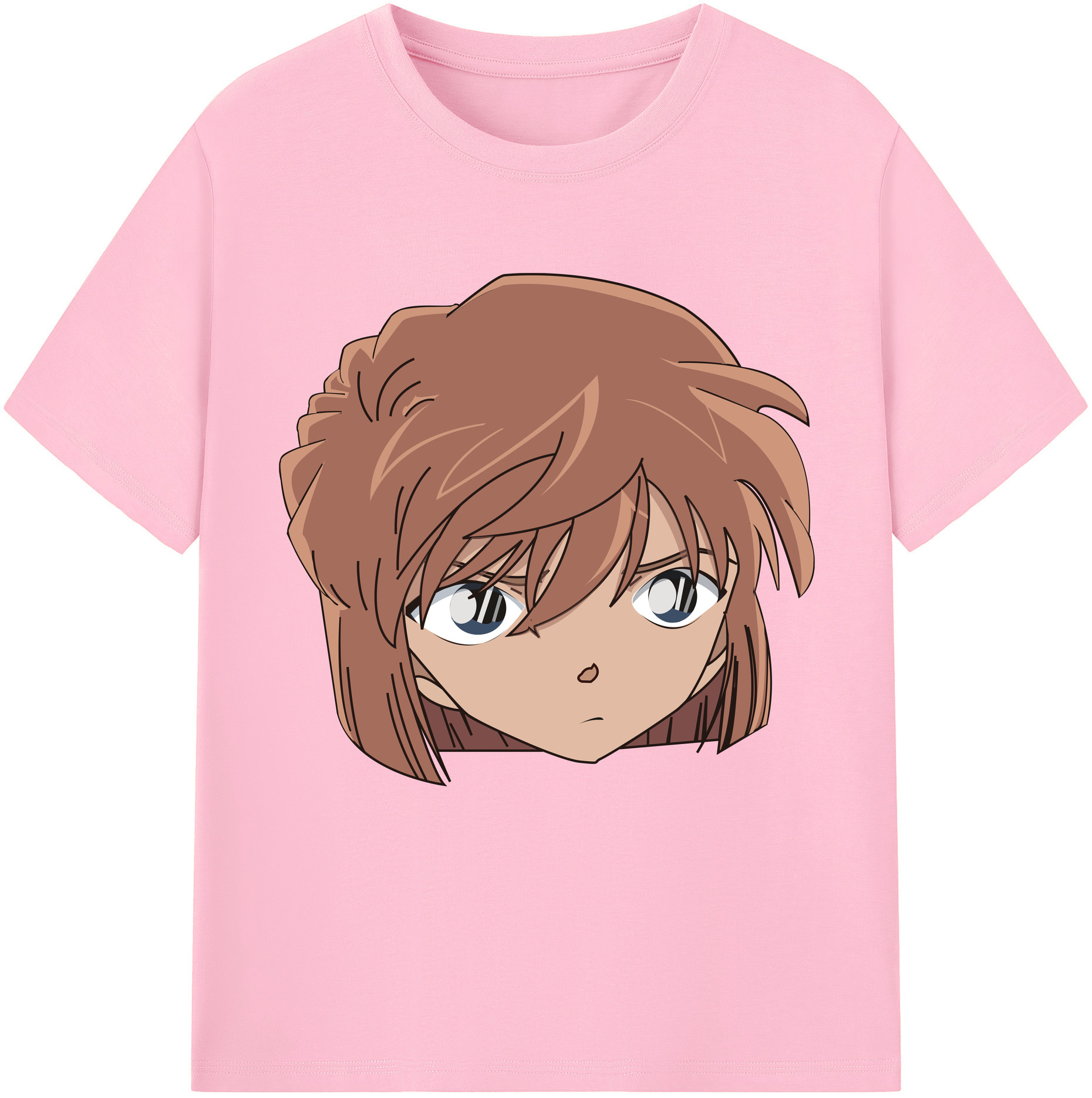 （画像用） 名探偵コナン 灰原 哀 はいばら あい Detective Conan Anita Hailey、Vi Graythorn Haibara Ai 綿100％半袖Tシャツ（フロントプリント）