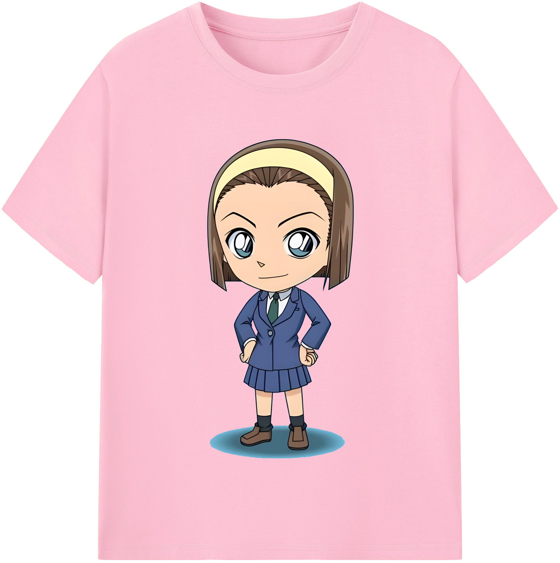 （画像用） 名探偵コナン 吉田 歩美 よしだ あゆみ Detective Conan my Yeager 綿100％半袖Tシャツ（フロントプリント）