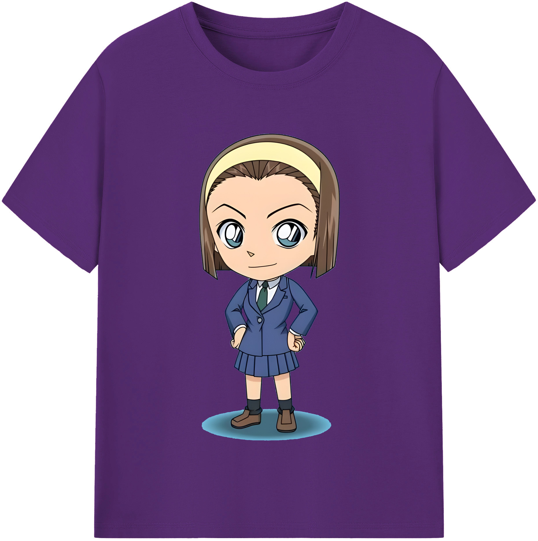 （画像用） 名探偵コナン 吉田 歩美 よしだ あゆみ Detective Conan my Yeager 綿100％半袖Tシャツ（フロントプリント）