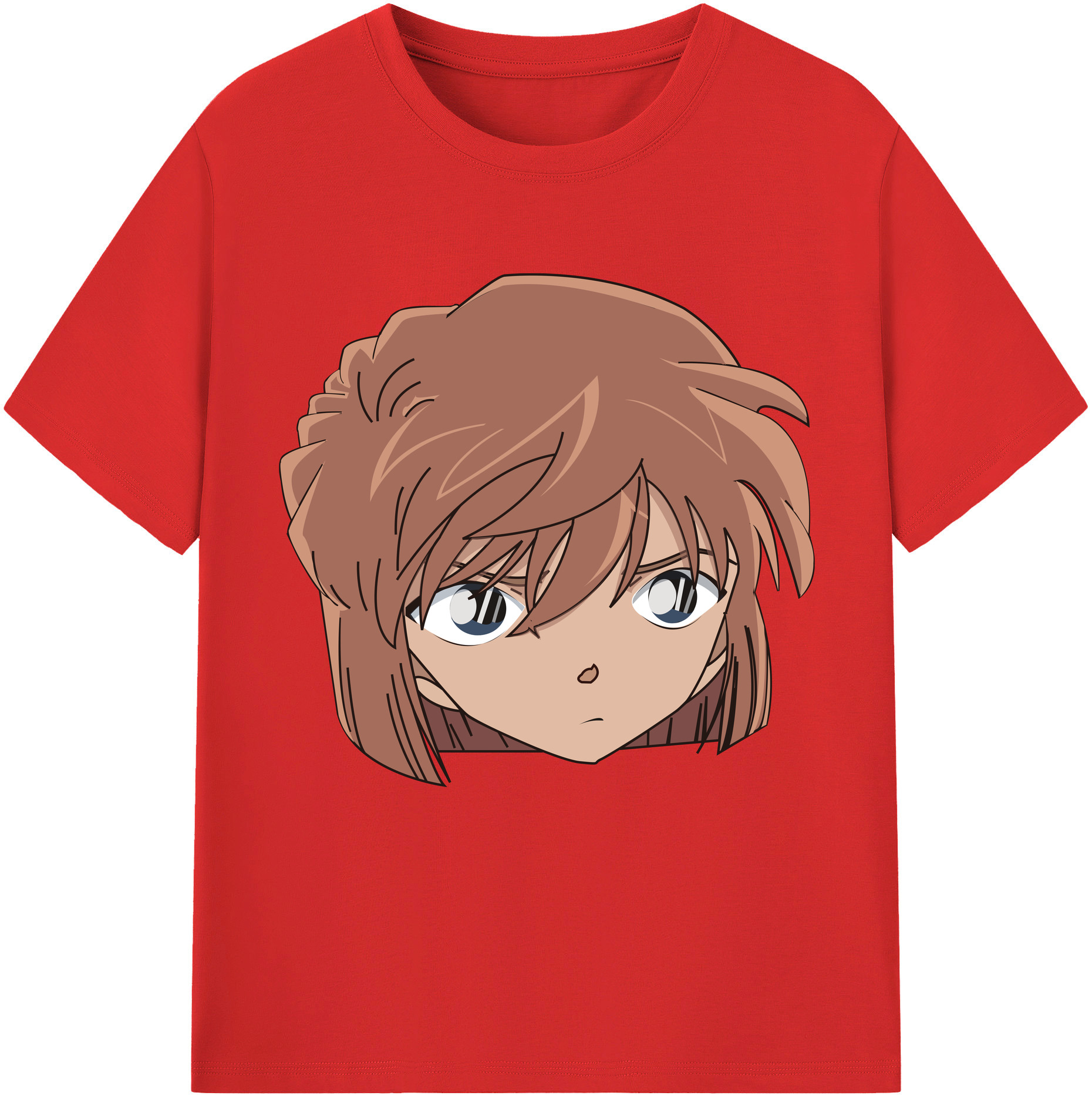 （画像用） 名探偵コナン 灰原 哀 はいばら あい Detective Conan Anita Hailey、Vi Graythorn Haibara Ai 綿100％半袖Tシャツ（フロントプリント）