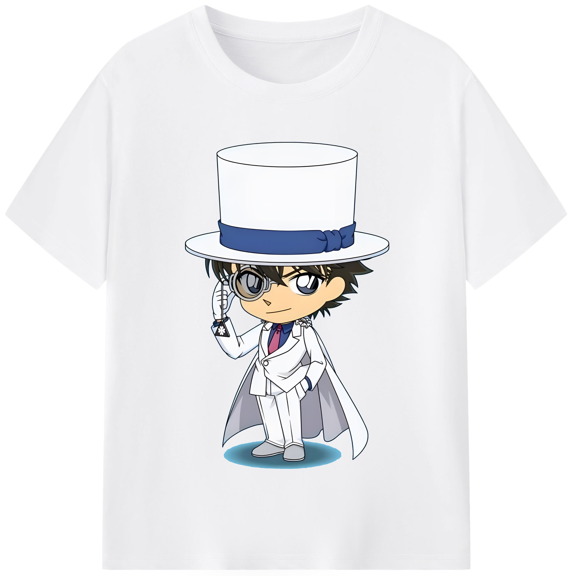 （画像用） 名探偵コナン くろば かいと Detective Conan Kuroba Kaito 綿100％半袖Tシャツ（フロントプリント）