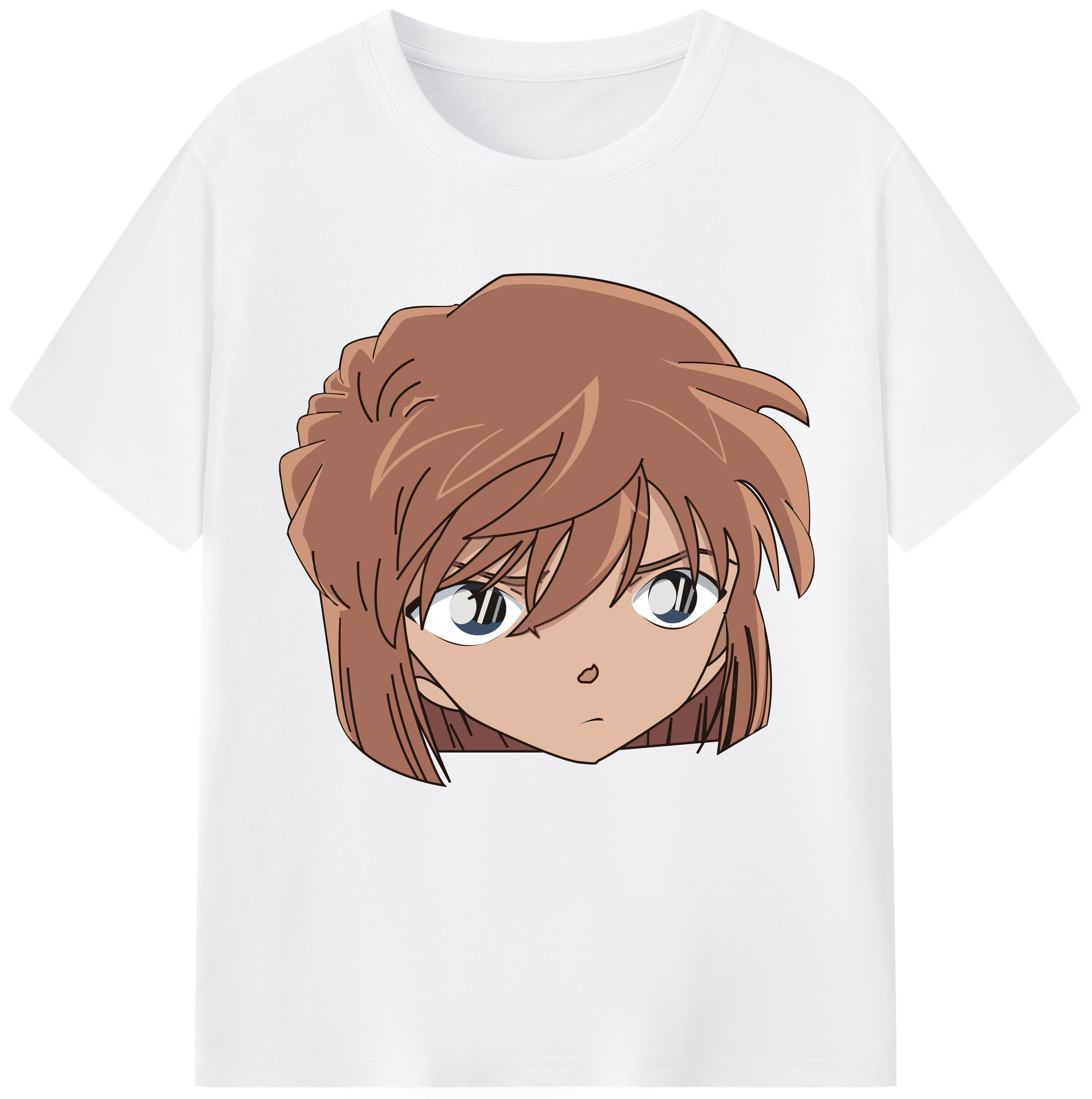 （画像用） 名探偵コナン 灰原 哀 はいばら あい Detective Conan Anita Hailey、Vi Graythorn Haibara Ai 綿100％半袖Tシャツ（フロントプリント）