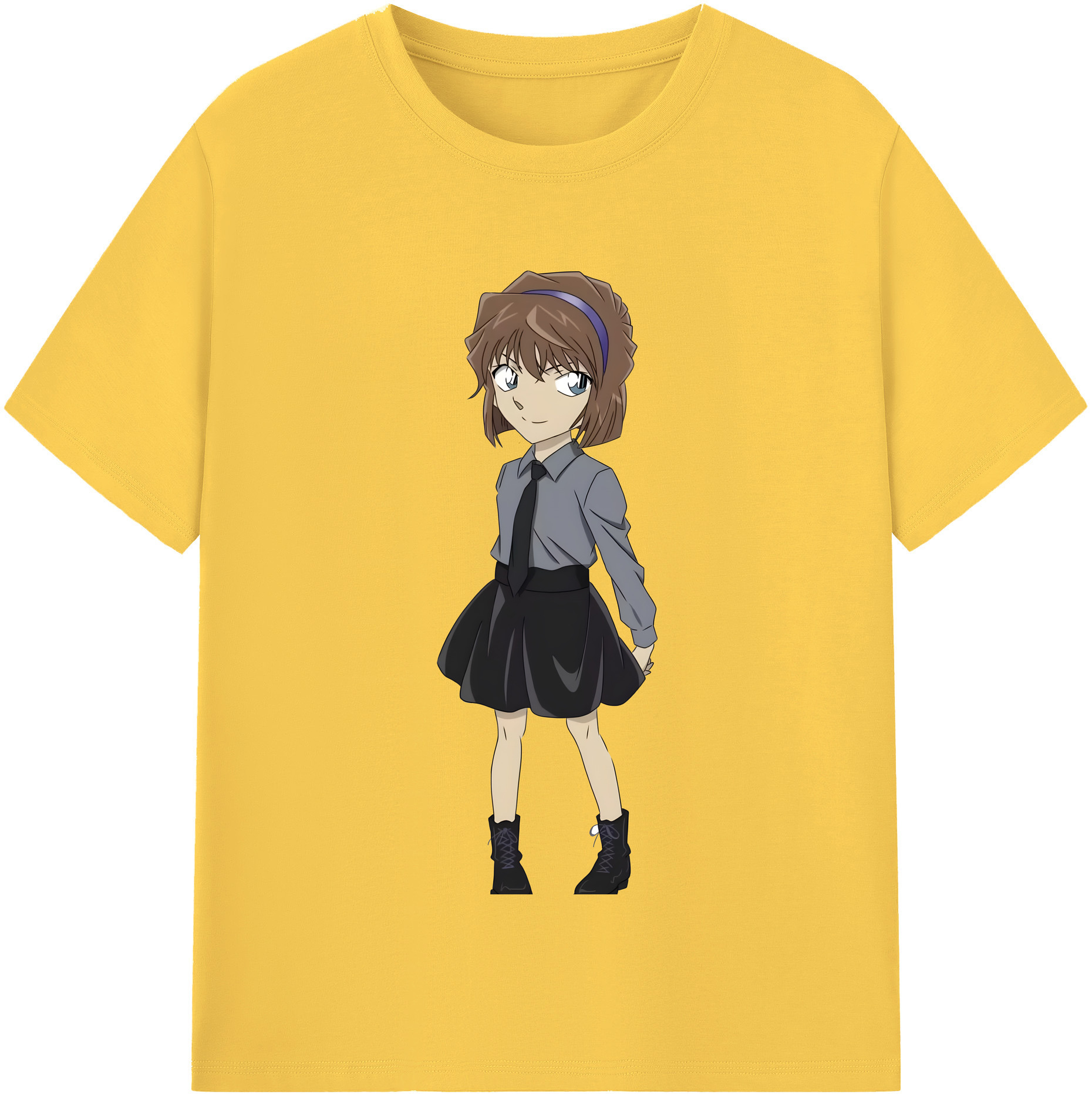 （画像用） 名探偵コナン 灰原 哀 はいばら あい Detective Conan Anita Hailey、Vi Graythorn Haibara Ai 綿100％半袖Tシャツ（フロントプリント）