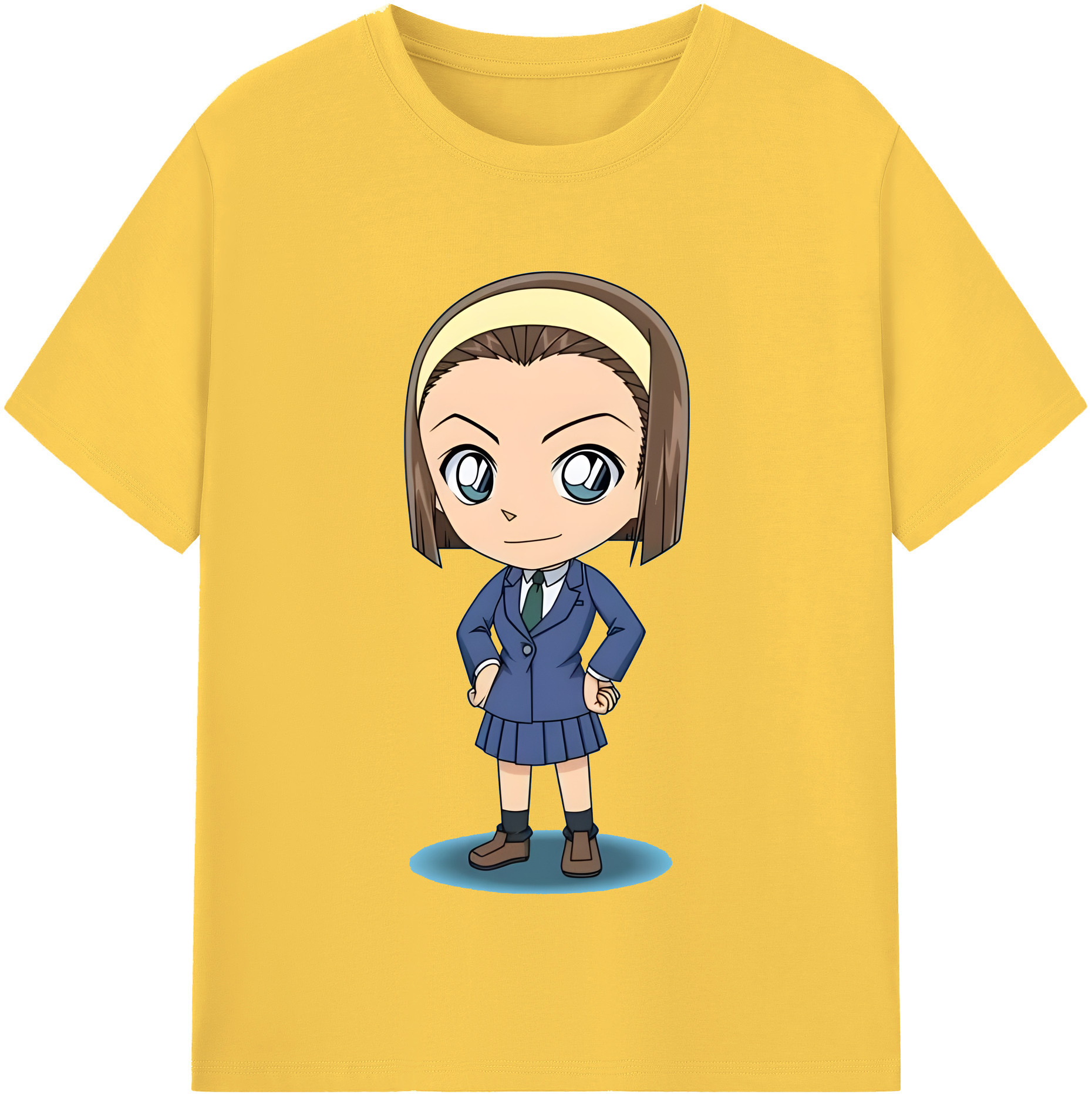 （画像用） 名探偵コナン 吉田 歩美 よしだ あゆみ Detective Conan my Yeager 綿100％半袖Tシャツ（フロントプリント）